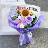 手作りかぎ針編みの花束 母の日ギフト