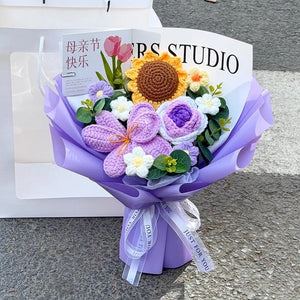手作りかぎ針編みの花束 母の日ギフト