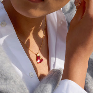 ヴィンテージレッド ラブフープジュエリーセット