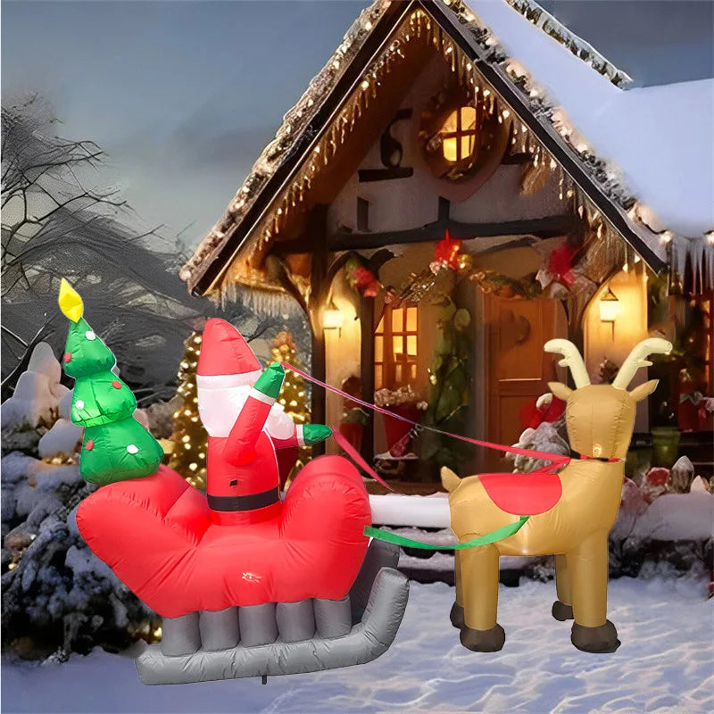 イベント・クリスマス装飾｜サンタ車両インフレータブル装飾