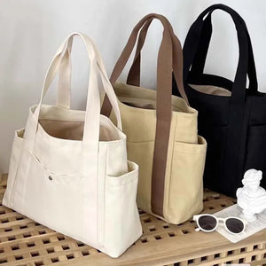 |ノベルティ用品 | ポケット付きキャンバストートバッグ