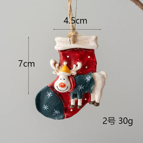 可愛い！クリスマスペンダントオーナメント（サンタ／天使／雪だるま）