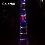 イベント・パーティー装飾｜LEDクリスマス装飾セット はしご＆サンタ(1.7M)