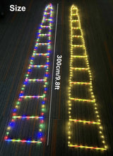 イベント・パーティー装飾｜LEDクリスマス装飾セット はしご＆サンタ(1.7M)