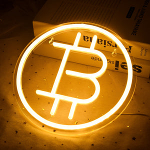 ビットコインネオンサイン（ネオン看板）LEDライト