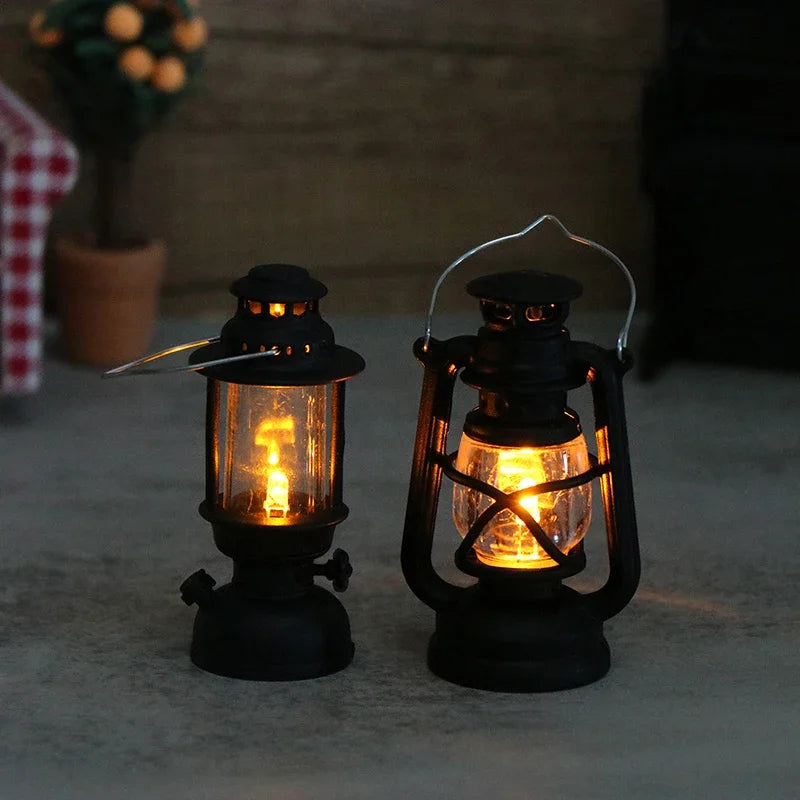 イベント・ハロウィングッズ｜LEDレトロ型ミニランタン( 6cm～6.5cm）