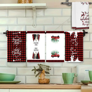 イベント・クリスマス装飾｜クリスマス柄 吸水タオルセット(5枚)