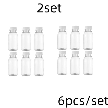 |イベント・ノベルティ用品 | PET素材 透明ボトル6本セット | 100ml