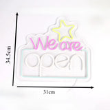 WE ARE OPEN　LEDネオンサイン