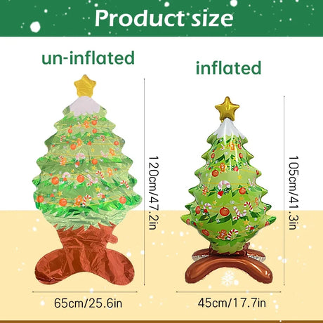イベント・クリスマス装飾｜4Dスタンディングクリスマスツリーバルーン