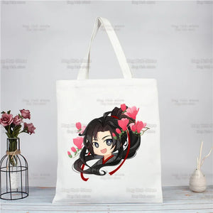|ノベルティ用品 | 魔道祖師柄 ジュートエコバッグ| 34×38c