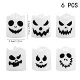 イベント・ハロウィングッズ｜LED ゴーストパンプキンキャンドル 6個セット