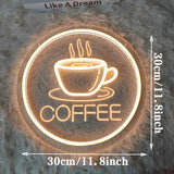 Coffee／Tea／Bar　LEDネオンサイン