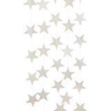 イベント・クリスマス装飾｜カラフル星型バナー ゴールドシルバーガーランド