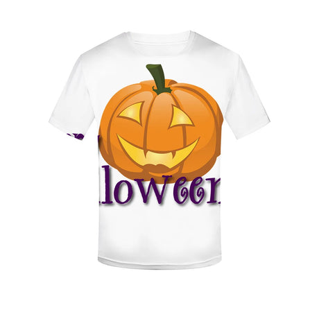イベント・ハロウィングッズ｜レディース ハロウィン総柄プリントTシャツ（XXS～3XL）
