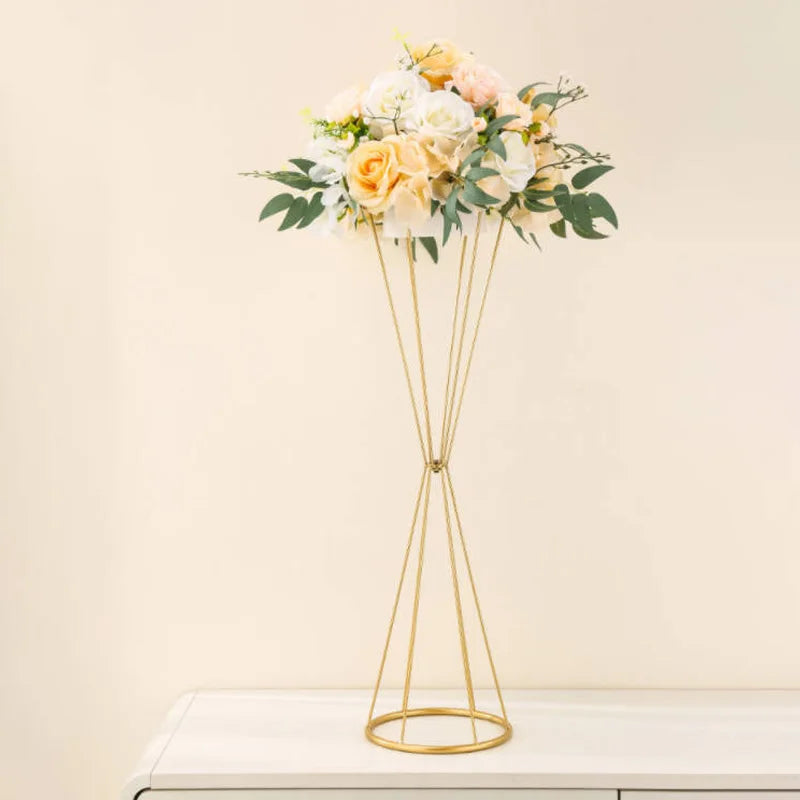 結婚式・インテリア装飾｜ゴールドメタルフラワースタンド 50/68cm