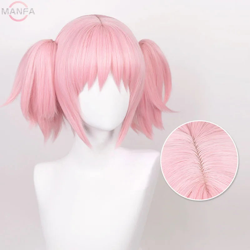 イベント・ハロウィングッズ｜鹿目まどか風コスプレ用 耐熱性ウィッグ ピンク(30cm)