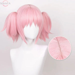 イベント・ハロウィングッズ｜鹿目まどか風コスプレ用 耐熱性ウィッグ ピンク(30cm)