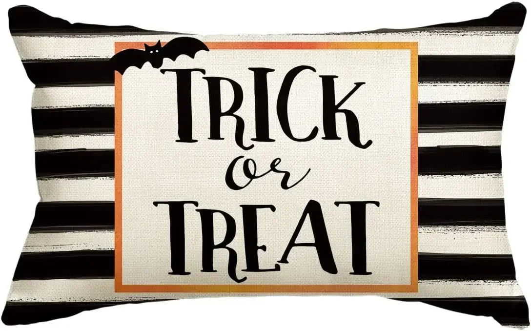 イベント・ハロウィングッズ｜リネンクッションカバー30x50cm