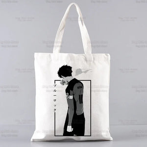 |ノベルティ用品 | ブルーロック柄プリント トートバッグ | 34×38c