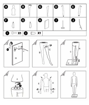 ヨガ向けマネキン 全身ポーズ対応の女性モデル