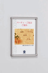POPパネル AP13 シルバーフレーム 屋内壁面ポスター掲示例｜誉PRINTING