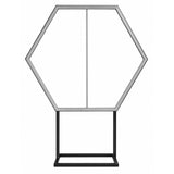 Lucid Prisma Series 幾何学型バックパネル Fタイプのスタンド付き六角形フレーム｜誉PRINTING