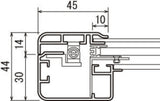 LED内照パネル FE949 44mm薄型フレーム断面寸法図｜誉PRINTING