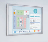 屋外用LED内照パネル FE99240 フロア案内の壁面設置イメージ｜誉PRINTING