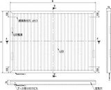 LED内照パネル FE99990 大型はね上げ式 外形寸法図｜誉PRINTING