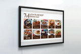 LED内照パネル FE99990 店舗レストラン案内の使用例｜誉PRINTING