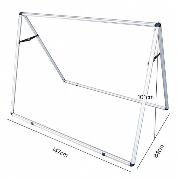 BLOアルミ A型バナースタンド 147×84×101cm サイズ図｜誉PRINTING
