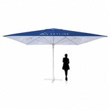 BLOアルミ 角型パラソル 2×2m〜3×3m 大型パラソル設置イメージ｜誉PRINTING