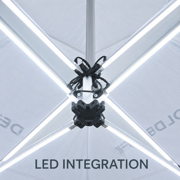 ワンタッチテント HEX 40-S（スチール） LEDインテグレーション対応｜誉PRINTING
