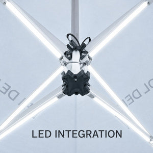 ワンタッチテント SQU 28-S（スチール） LEDインテグレーション対応｜誉PRINTING