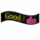 LED看板 スマホで流れる文字 横長｜16×64・約37cm幅 フレキシブルデジタルサイネージ