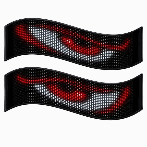 車用LEDディスプレイ スマホで光る演出 Devil's Eyes｜16×96・約60cm幅