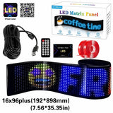 LEDサイネージ 遠くまで届く大型 PLUS｜16×96・約90cm幅 フレキシブルデジタルサイネージ