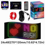 LED看板 2段表示の省スペース｜24×48・約27cm幅 デジタルサイネージ