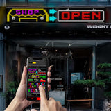 LEDサイン 大型店向け2段表示 PLUS｜32×192・約145cm幅 フレキシブルデジタルサイネージ