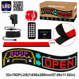 LEDサイン 大型店向け2段表示 PLUS｜32×192・約145cm幅 フレキシブルデジタルサイネージ