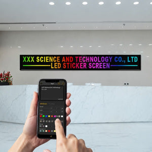 LEDサイン 街頭サイズの2段表示 PLUS｜32×320・約240cm幅 フレキシブルデジタルサイネージ