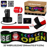 LEDサイン 広告塔級の2段大画面 PLUS｜32×448・約334cm幅 フレキシブルデジタルサイネージ