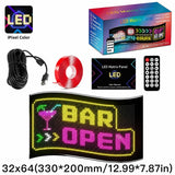 LED看板 2段で文字表示 スタンダード｜32×64・約33cm幅 フレキシブルデジタルサイネージ
