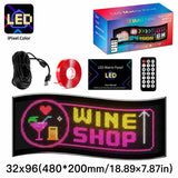 LED看板 2段で情報量たっぷり ワイド｜32×96・約48cm幅 フレキシブルデジタルサイネージ