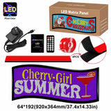 LEDビジョン 画像も表示 ワイド｜64×192・約95cm幅 フレキシブルデジタルサイネージ