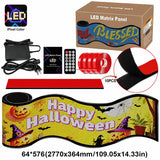 LEDビジョン 画像・動画も表示 特大｜64×576・約277cm幅 フレキシブルデジタルサイネージ