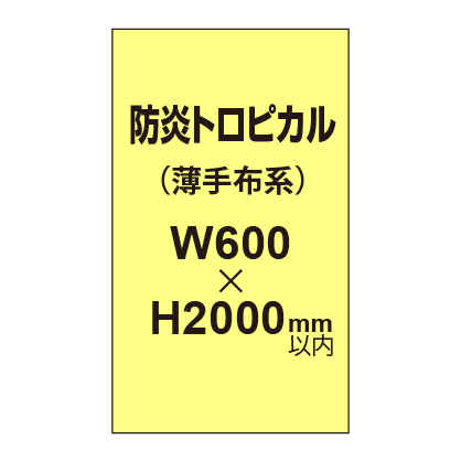 防炎トロピカル （薄手布系）【W600?H2000mm以内】