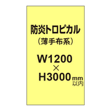 防炎トロピカル （薄手布系）【W1200?H3000mm以内】