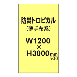 防炎トロピカル （薄手布系）【W1200?H3000mm以内】